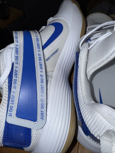 Nuove scarpe da pallavolo Nike React Hyperset bianco blu gomma CI2955-140 uomo 9,5 - Foto 4 di 7