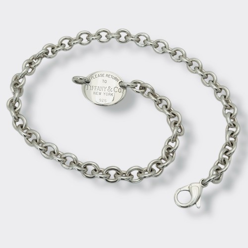 AUTHENTIC Tiffany & Co Necklace- Vintage Return to Tiffany- Oval Tag Necklace - Picture 6 of 8
