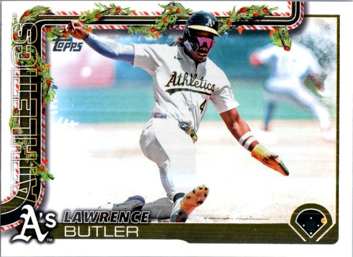 2025 TOPPS HOLIDAY #H80b Lawrence Butler HOLIDAY COOKIE BACK