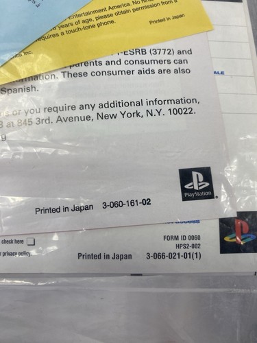 PS2 Sony Playstation 2 Console Manuale Istruzioni SCPH-30001/97000 Sigillato - Foto 8 di 8