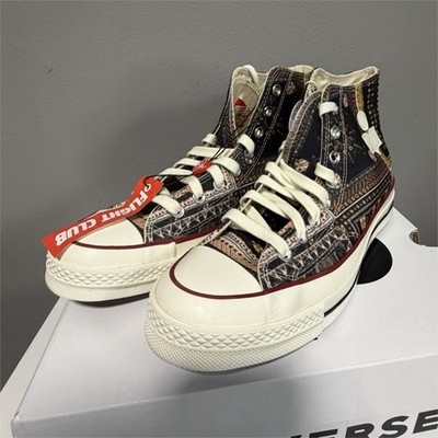 Converse Isabel Marant Chuck 70 High-Top Sneakers geometric pattern black red g 