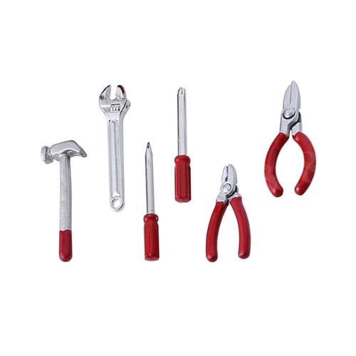 6 Pcs Dollhouse Tools Miniature Woodworking Toy Miniatures Accessories - Picture 7 of 8