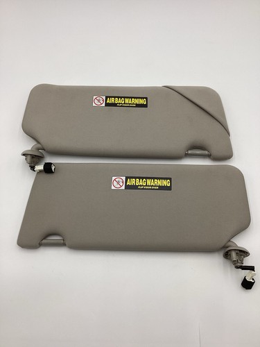 2009-2014 Acura TSX Left Right Sun Visor Visors Shades Pair Set Gray OEM - Picture 5 of 7