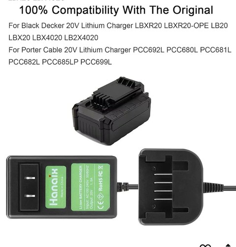 PCC691L Ersatz für Porter Cable 20V Akku Ladegerät