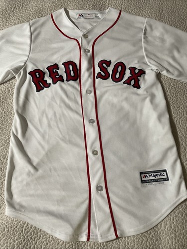 Boston Red Sox Majestic Trikot Herren klein weiß Knopfleiste MLB - Bild 2 von 7