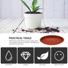 5pcs Plastic Flowerpot Trays Flowerpot Oval Plant Pot Trays Red