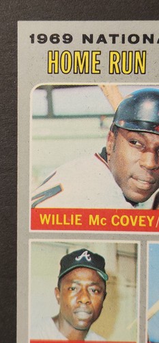 1970 Topps #65 Hank Aaron Willie McCovey Lee Mai 1969 NL Home Run Leaders NM - Bild 5 von 12