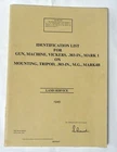 Vickers Machine Gun Parts Manual 1945 / All items in words and pictures!