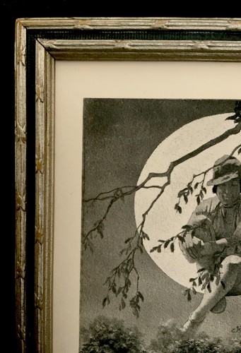 Maxfield Parrish “The Man In The Moon” Original Illustration 1902 ‘Dream Days’ - Picture 7 of 18