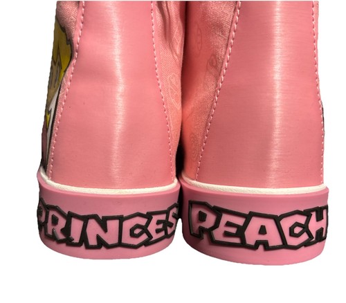 Princess Peach Super Mario Size 6 Hi Top Pink White GroundUp Nintendo NWT - Picture 5 of 12
