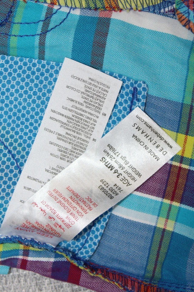 Ted Baker Designer Shorts Dungaree Baby Boy Summer Holiday Outfit 3-6 Months - Image 4 of 4