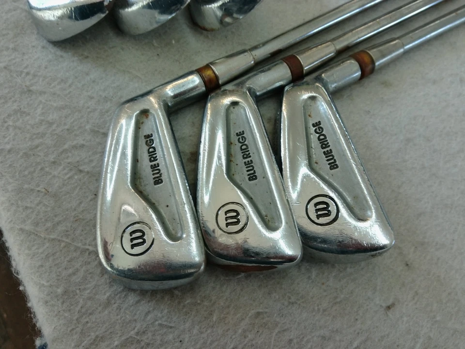 VINTAGE WILSON SAM SNEAD BLUE RIDGE 3-8 IRON SET WILSON REGULAR STEEL MENS RH - Image 2 of 4