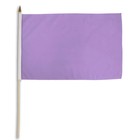 1 Dozen Solid Color Pastel Purple Stick Flags 12x18in Handheld Blue Flag
