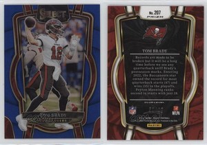 2022 Panini Select Club Level Blue Prizm /99 Tom Brady #207
