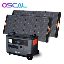 Blackview OSCAL PowerMax 6000W Portable Power Station 3600Wh 2x 400W Solar Panel