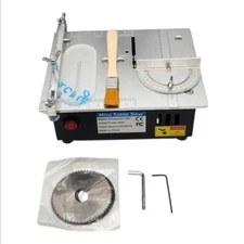Mini Table Saw 96W Precision Craft Cutter Adjustable Speed & Angle (TESTED)