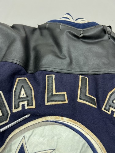 Vintage Dallas Cowboys Jacke Herren Large blau schwarz NFL Football gesteppt 90er - Bild 16 von 22