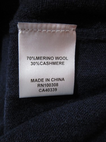 PETER MILLAR Crown Conway Wool Cashmere Popover Hoodie NAVy Blue Sz 2XL $325 - Picture 11 of 13