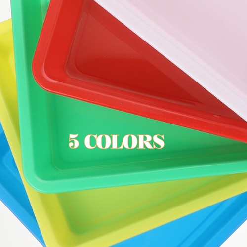 5pcs Creative Lightweight Reusable Plastic Storage Plate Home - Picture 3 of 12