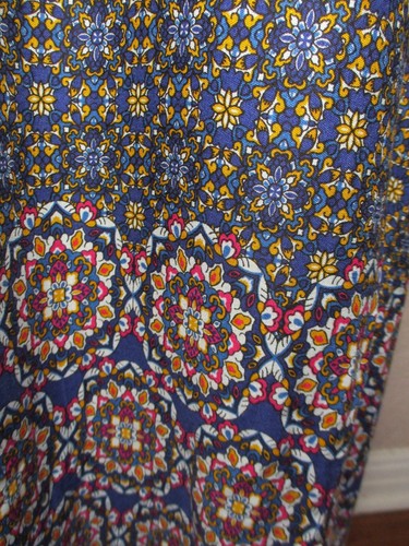 The Vermont Country Store Maxi Dress MuuMuu Blue Floral Tiered Size 1X Women - Picture 4 of 6