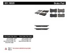 Disc Brake Pad Set-Premium Ceramic Pads with Shims Front Centric 301.18020