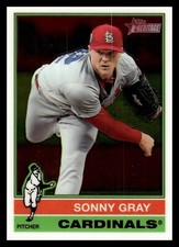 2025 Topps Heritage Chrome 388 Sonny Gray, St. Louis Cardinals