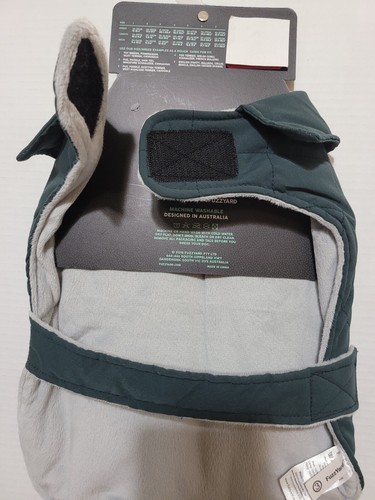 Fuzzyard Quilted Fleece Lined Dog Jacket Dog Dark Green Size 3 - Picture 3 of 8