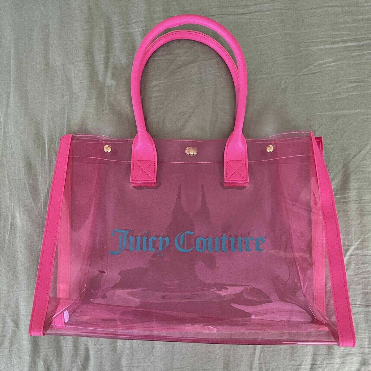 Clear pink sales purse