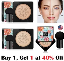 Mushroom Head Air Cushion BB CC Cream Concealer Makeup Foundation Moisturizing