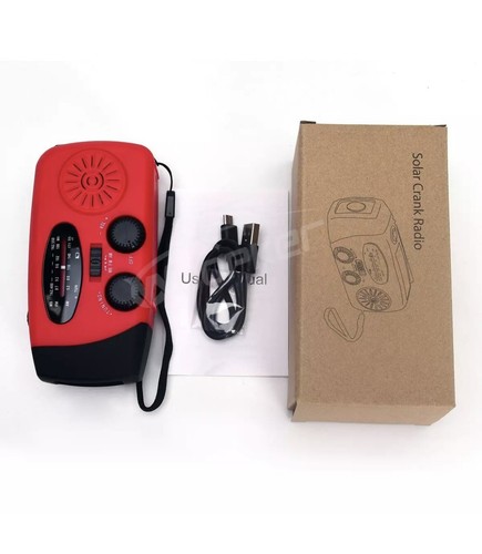 Hand Crank Emergency Solar Weather Radio Power Bank Charger SOS Flashing - Picture 6 of 6