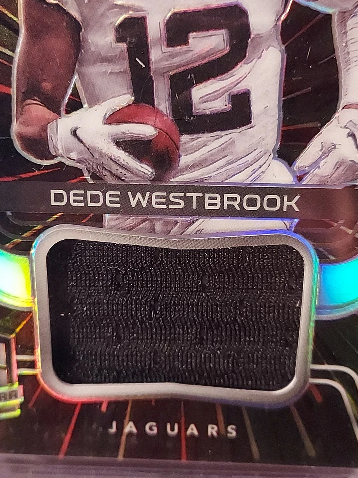 2020 Panini Spectra Brilliance Relics Hyper #56/75 Dede Westbrook #9 - Image 2 of 4