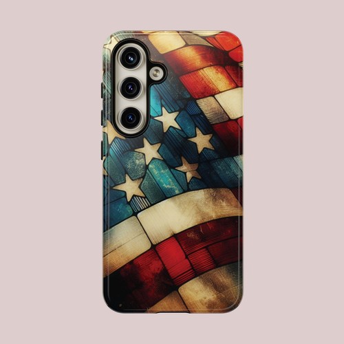 Stained Glass American Flag Phone Case, Independence Day Gift Flag Decor - 第 198/279 張圖片