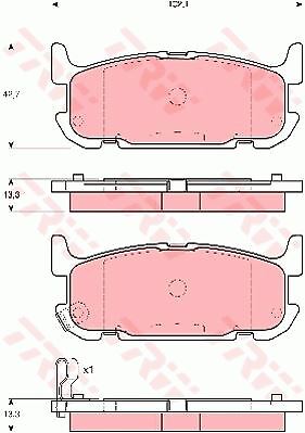 Kit plaquettes de frein de rechange Mazda MX-5 II 1.8 i Turbo essence NB