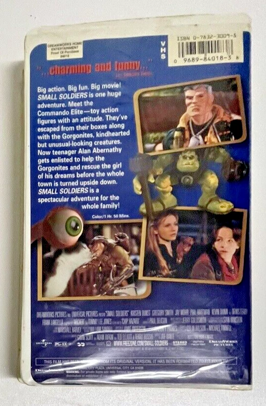 Small Soldiers VHS 1998 (Clamshell) Smart Funny and Action Packed - Image 3 of 3