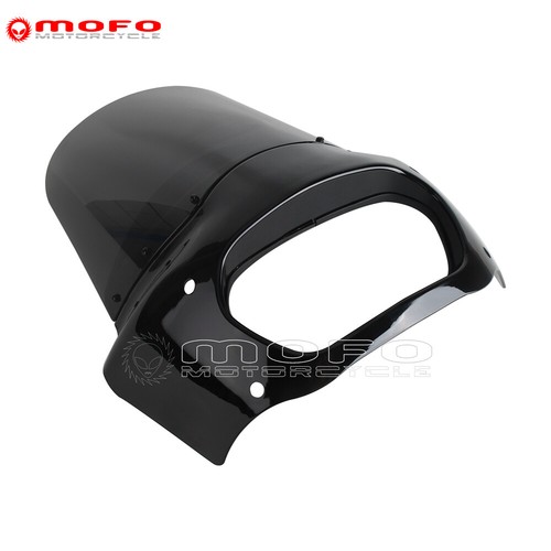 11" 15" Height Windshield w/ Headlight Fairing For Harley Fat Bob FXFB/S 2018-24 - Imagen 18 de 19