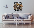 Flowe Cow Skull Vinyl sticker Nursery Bedroom Wall Decal C63