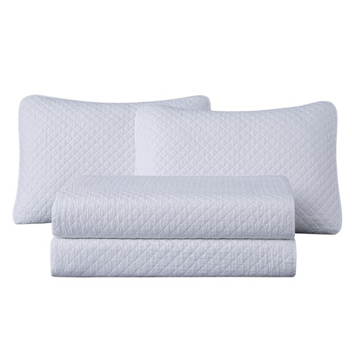 Chezmoi Collection Avon 3-piece Cotton Quilt Set Diamond Stitch Bedspread Set - Picture 12 of 17