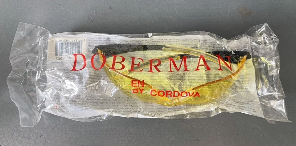CORDOVA ENB30S DOBERMAN SAFETY GLASSES, AMBER, SCRATCH RESISTANT, UV PROTECTION - Image 2 of 4