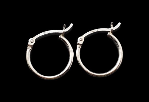 ½" Sterling Silver Hoop Earrings Interchangeable 5 Real Pearls Multicolored - Picture 15 of 17