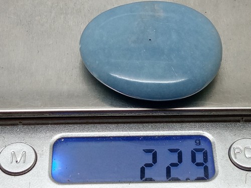 Galet / pierre plate ANGELITE naturelle 22,9g d'excellente qualité reiki wicca - Imagen 3 de 3