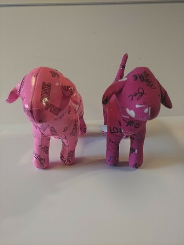 Victoria's Secret rosa Plüschhunde "I Love French Kissing" & "Pink" - Bild 2 von 12