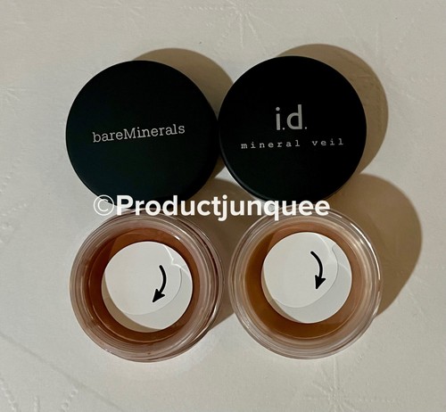 bareMinerals Lot Of 2 HTF Tinted Mineral Veil & Warmth Bronzer Travel Sizes - Picture 2 of 8