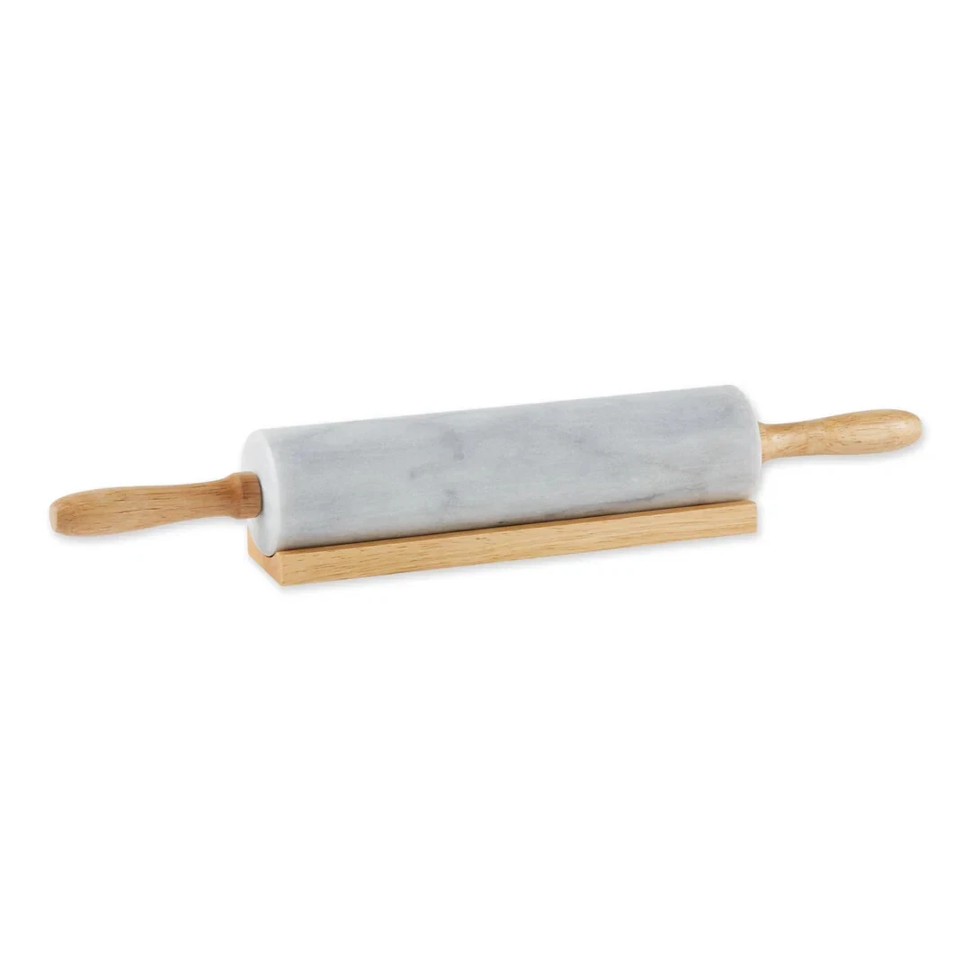 RSVP International 10 Inch Marble Rolling Pin - Thumbnail 2