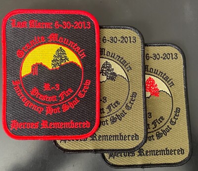 Granite Mountain Hotshots EOW SecondGEN SET Very Rare * Geniune Kokpelli Patch *