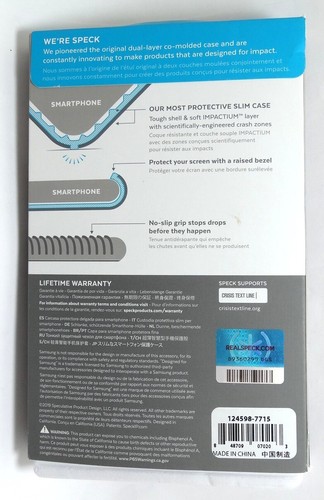 Speck - Presidio Glossy Grip Case for Samsung Galaxy S10 - Black - Picture 2 of 4