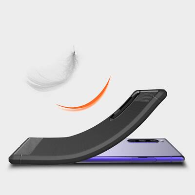 Coque Sony Xperia 1/10/5 Etc. En Fibre Carbone + Verre Trempé 9H - Protection Complète, Neuf