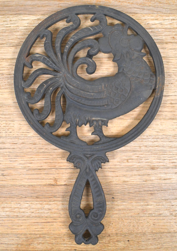 LOT of 8 Vtg Cast Iron Trivets Wilton Iron Art JHZ etc - Picture 4 of 17
