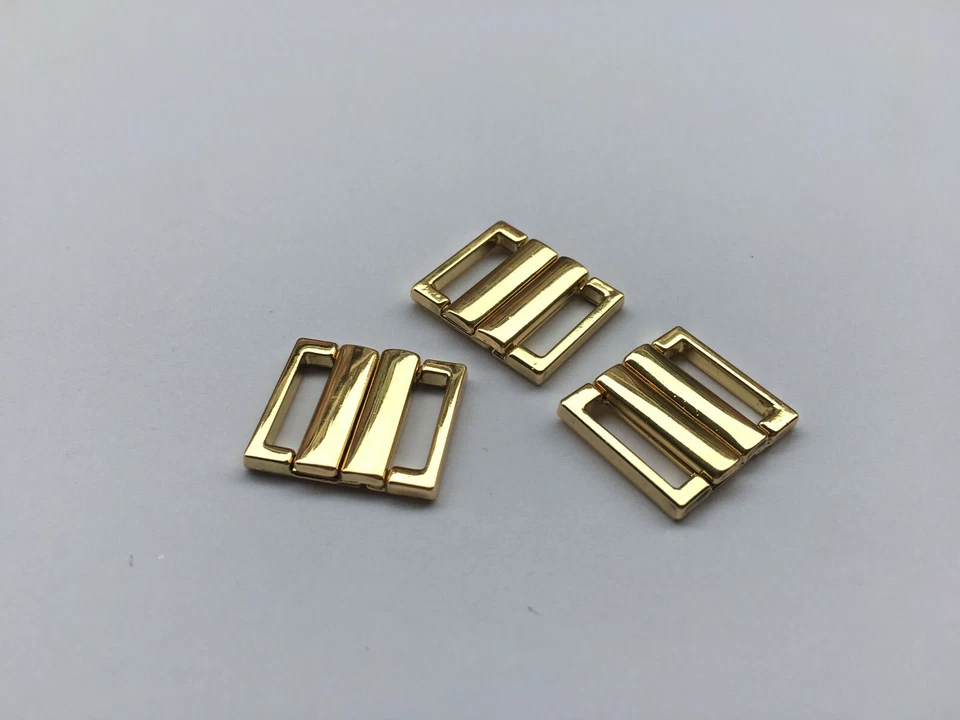 Bikini Swimwear clip Snap Metal Tie Hook Bra Strap Clasp Lingerie Buckles 14mm - Image 2 of 4