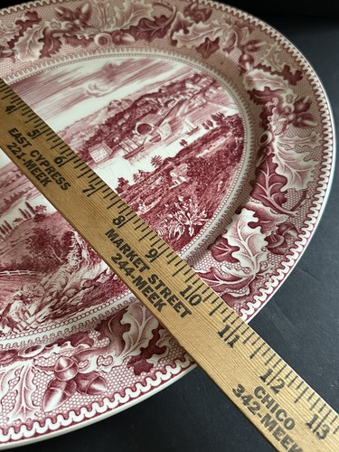 Johnson Bros Historic America Red 14" Platter Historic Washington DC - Picture 10 of 12