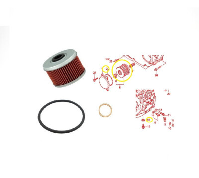 Honda NX SLR XL XR XBR GB FX FMX 250 400 500 600 650 Ölfilter Wartung Dichtringe